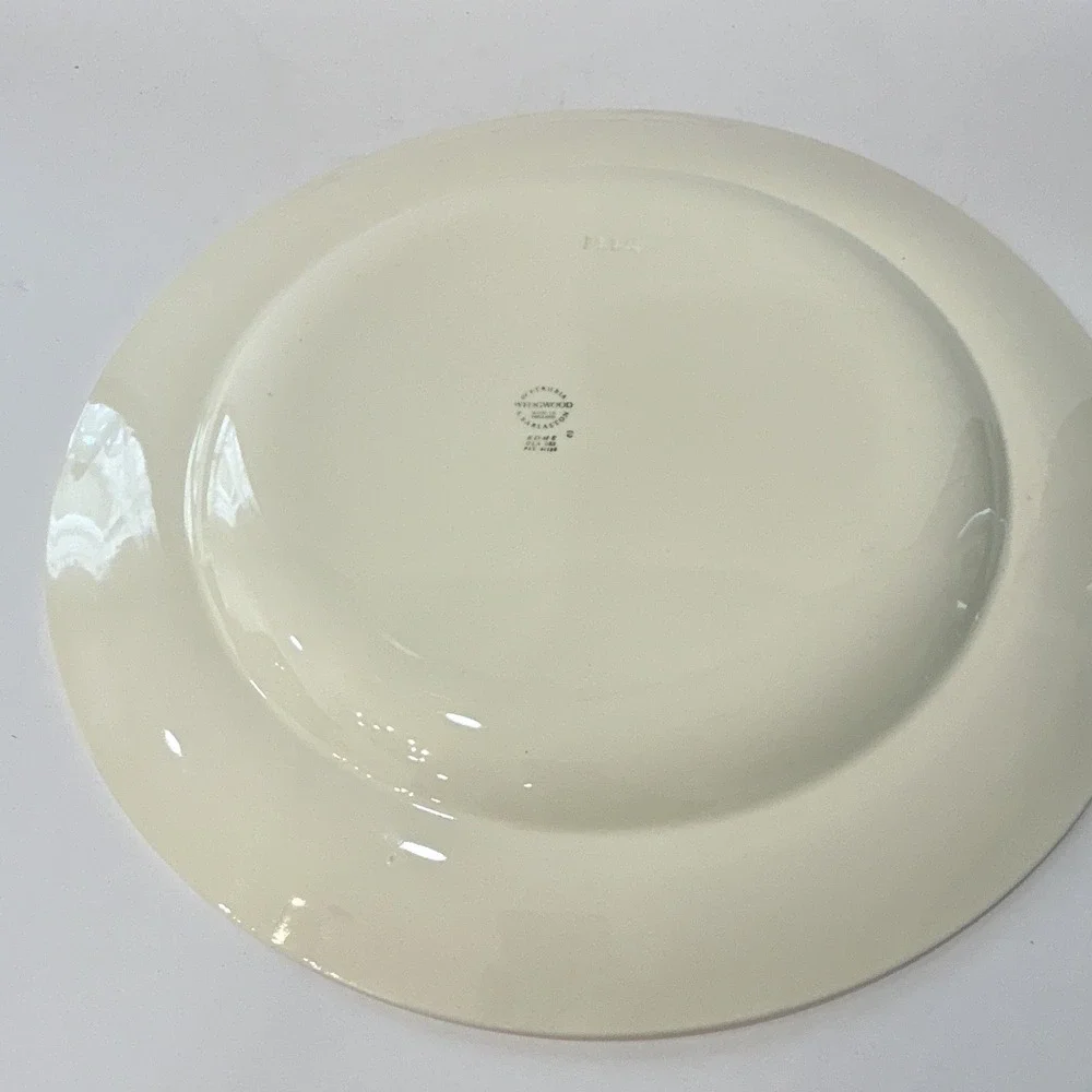 Wedgwood Cream Round Ceramic Platter 12 in England Vintage 1950s